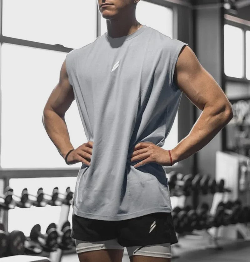 Heren Tanktop Zonder Mouwen - Sneldrogend & Ademend voor Fitness en Sport