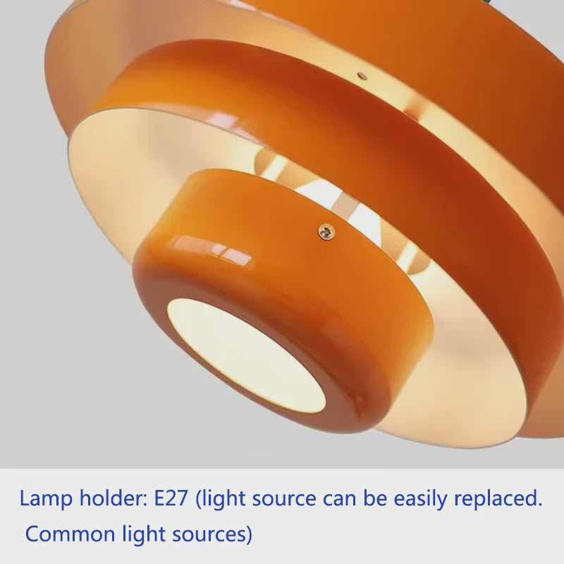 Retro Oranje Plafondlamp - Stijlvolle Hanglamp voor Eetkamer, Restaurant & Bar
