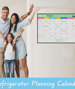 Magnetische Whiteboard Kalender voor Koelkast - Groot 17x12 inch Maandplanner