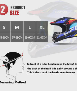 Professionele Off-road Motorhelm voor Volwassenen & Kinderen - Inclusief Gratis Gift Set