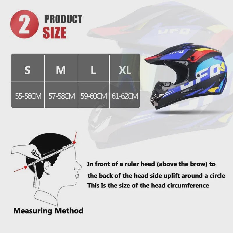 Professionele Off-road Motorhelm voor Volwassenen & Kinderen - Inclusief Gratis Gift Set