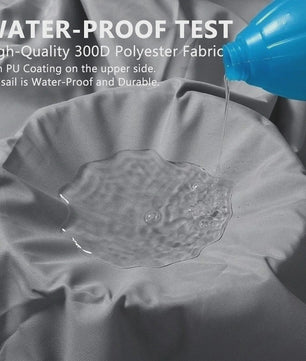 Waterdicht UV-bestendig Schaduwdoek 300D Polyester - Zonwering voor Tuin, Terras & Auto