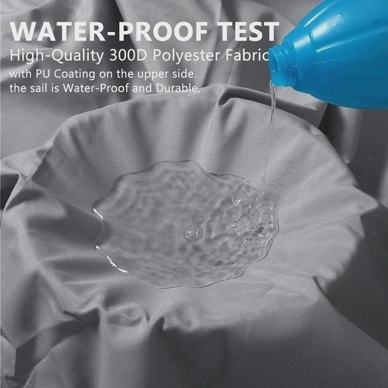 Waterdicht UV-bestendig Schaduwdoek 300D Polyester - Zonwering voor Tuin, Terras & Auto