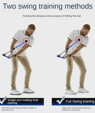 PGM Golf Swing Trainer - Verstelbare Lengte & Hoek voor Beginners (Links/Rechts)