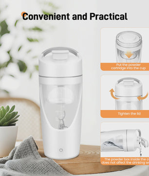 Elektrische Shaker Fles 700ml - USB-C Oplaadbaar, BPA-Vrij & Draagbaar voor Proteïne Shakes