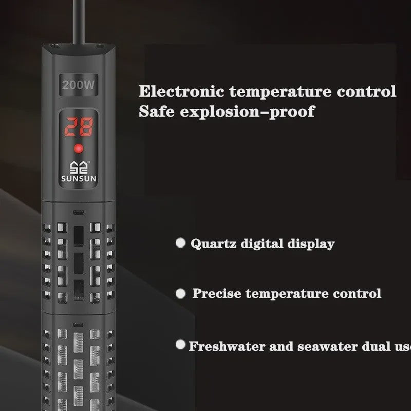 Aquarium Verwarmer met LCD Display - Instelbare Temperatuur & Thermostaat