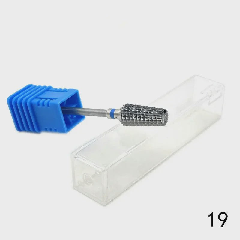 Professionele Tungsten Carbide Nagelboor Bits Set - 33 Stijlen voor Manicure & Pedicure