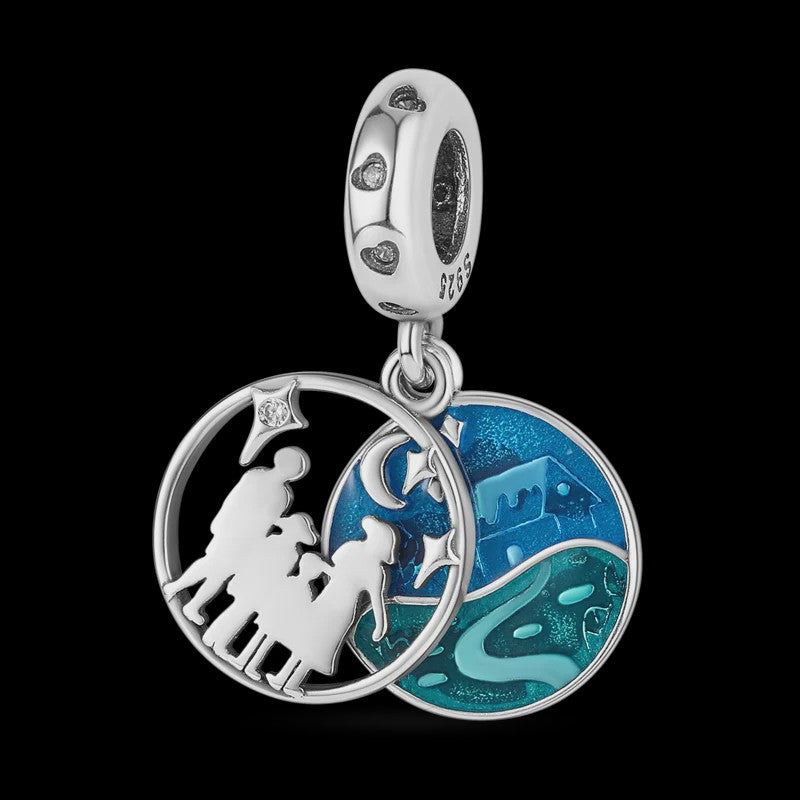 925 Sterling Zilveren Bedel 'Mom Love' - Perfect Cadeau voor Moederdag en Verjaardag
