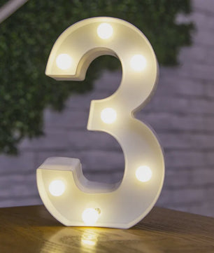 Decoratieve LED Letter & Cijfer Lampen - Creëer Sfeer met Warm Licht