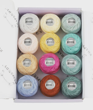 Rhapsody Pearl Cotton Haakgaren Maat 8 - Egyptisch Katoen, Dubbel Gemerceriseerd