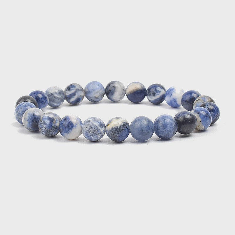 Natuurstenen Kralen Armband - Amethist, Aquamarijn, Jade & meer