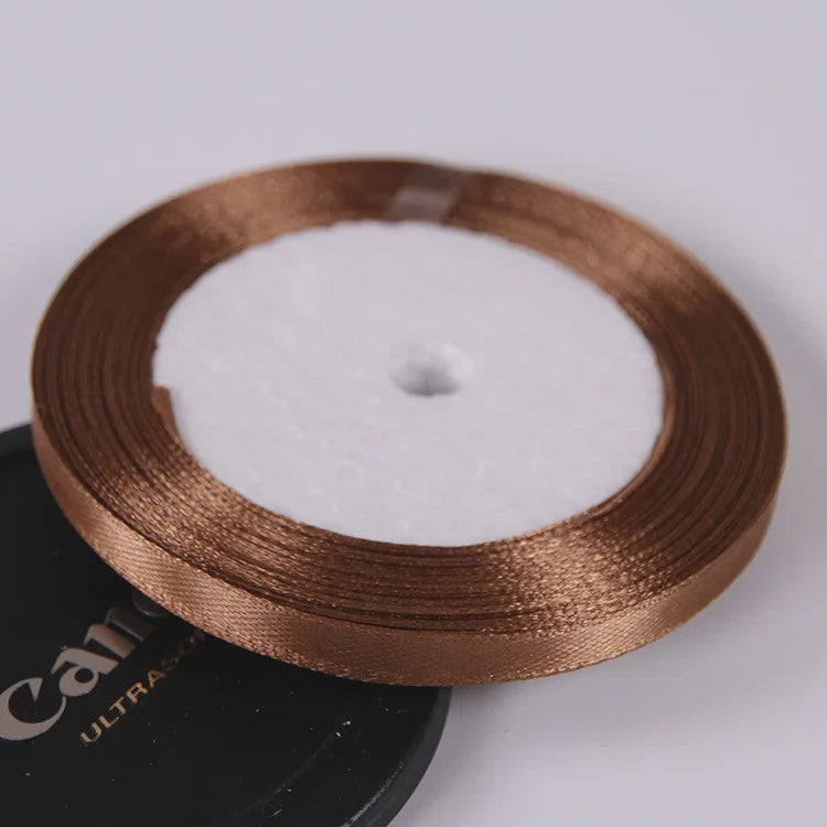 22 Meters/Roll 6mm Silk Satin Ribbons Christmas Halloween Birthday Party Gift Wrapping Ribbons DIY Handmade Crafts Material