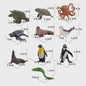 Plastic Dieren Speelgoed Collectie: Zee, Land & Insecten Miniatuur Set voor Kinderen