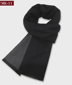 Luxe Heren Sjaal - Warme Wol & Kasjmier - Winter Ruitpatroon