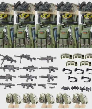 Bouwstenen Militaire Special Forces Commando Figuren met Wapens