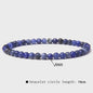 Natuursteen Armband met Kwarts, Kattenoog, Jades & Aquamarijn Kralen - Stretch Bangle voor Dames & Heren