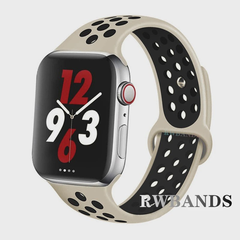 Ademende Sportband voor Apple Watch (38-49mm) - Comfortabele Vervangingsband
