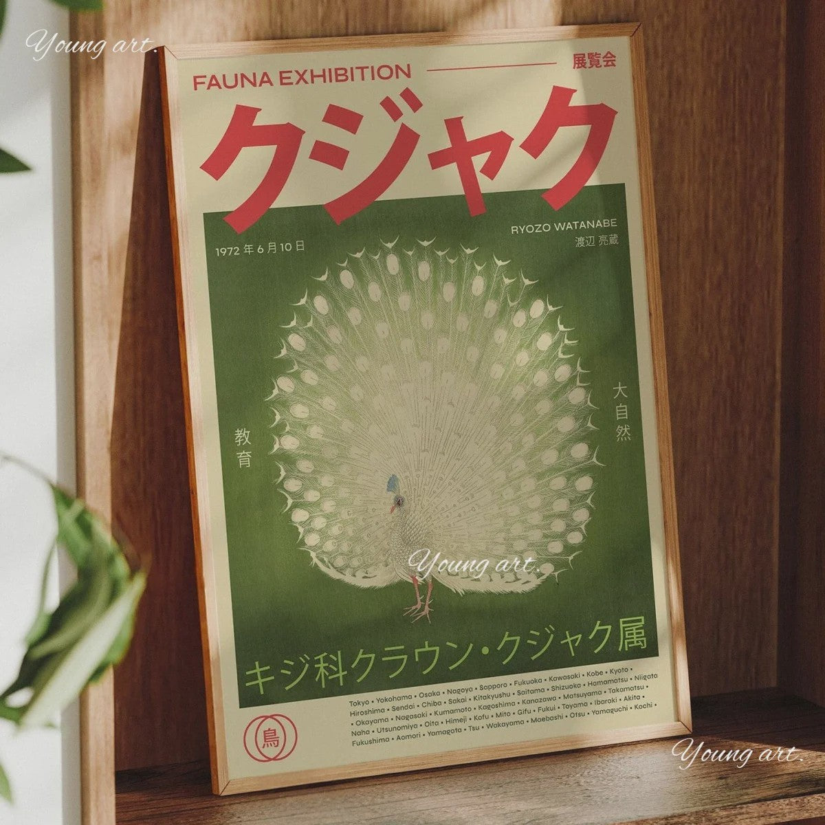Japanse Koi Vis & Okinawa Vintage Poster - Japandi Wanddecoratie
