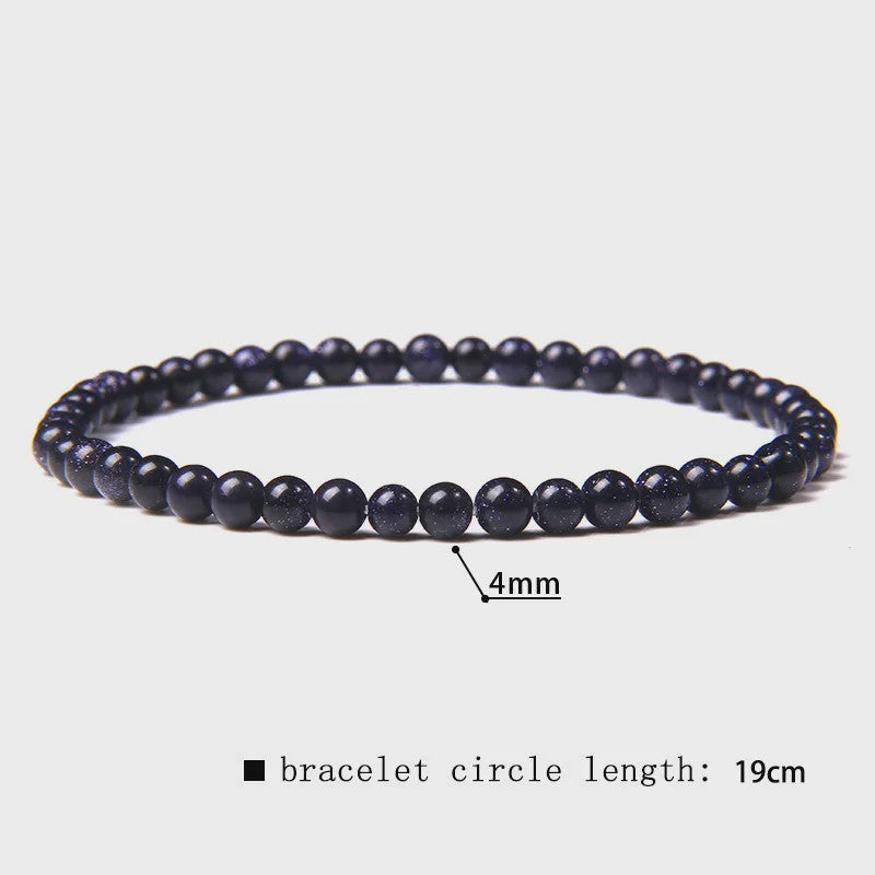 Natuursteen Armband met Kwarts, Kattenoog, Jades & Aquamarijn Kralen - Stretch Bangle voor Dames & Heren