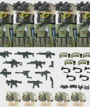 Bouwstenen Militaire Special Forces Commando Figuren met Wapens