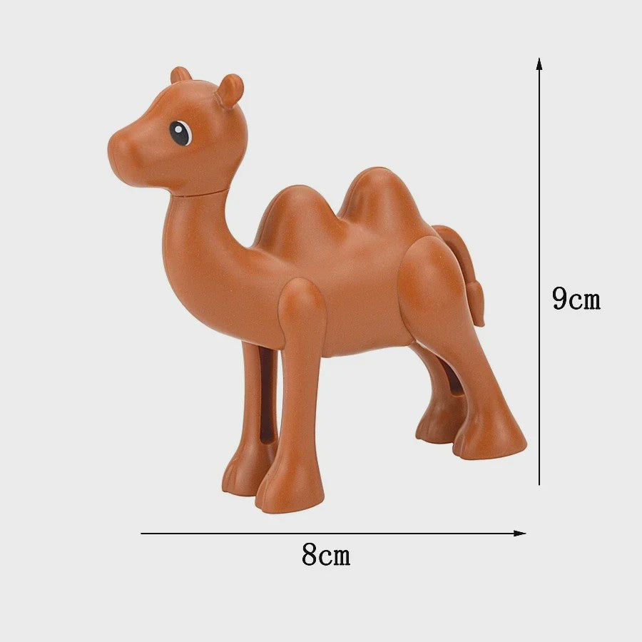 Grote Bouwstenen Dierenpark & Boerderij Figuren - Compatibel met Duplo