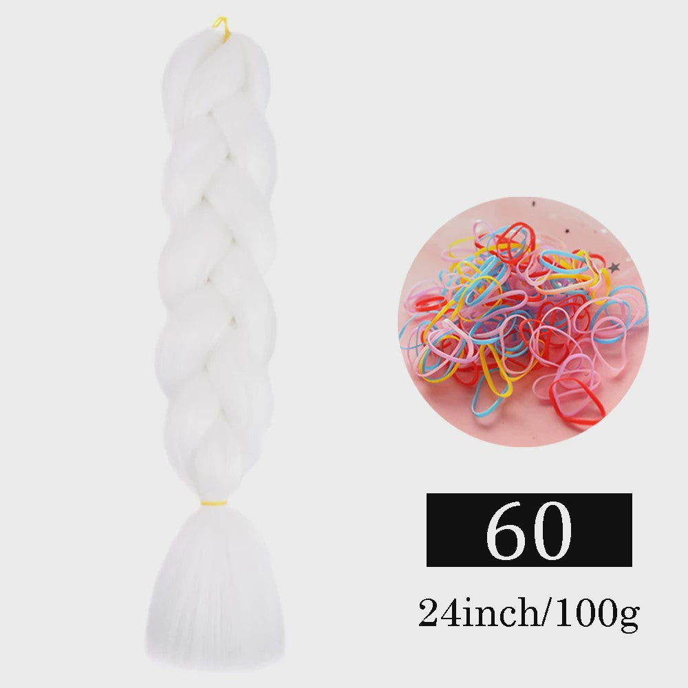 24 Inch Jumbo Braids Haarverlenging - Synthetisch Vlechtkapsel met Ombre Kleuren