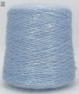 Zacht Pluche Mohair Garen met Pailletten - Kleurrijk Brei-, Haak- en Naaigaren (520g)