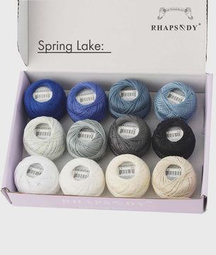 Rhapsody Pearl Cotton Garen Set - Maat 8 - 12 Bollen voor Haken, Borduren & Knutselen