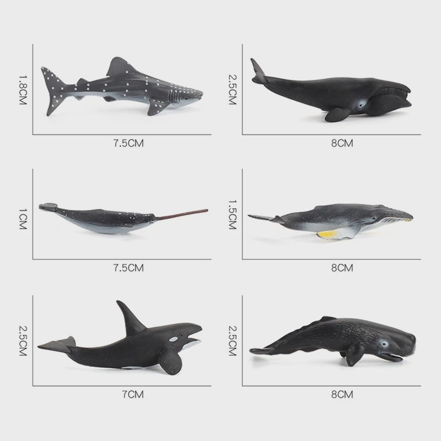 Plastic Dieren Speelgoed Collectie: Zee, Land & Insecten Miniatuur Set voor Kinderen