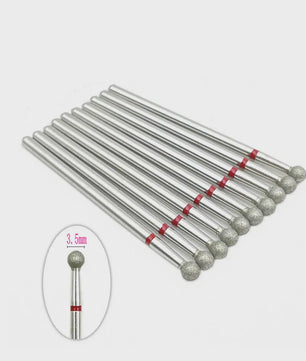 10x Diamant Freesbits Set - 2.35mm Schacht voor Tandheelkunde & Nagelstyling