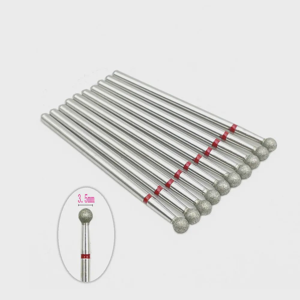 10x Diamant Freesbits Set - 2.35mm Schacht voor Tandheelkunde & Nagelstyling