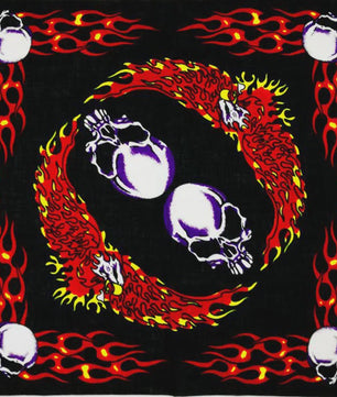 Skull Bandana Katoen - Hip Hop Stijl Hoofddoek & Accessoire