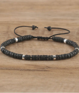 Natuurlijke Blauwe Emperor Steen Kralen Armband - Verstelbaar & Uniek