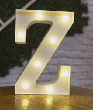 Decoratieve LED Letter & Cijfer Lampen - Creëer Sfeer met Warm Licht