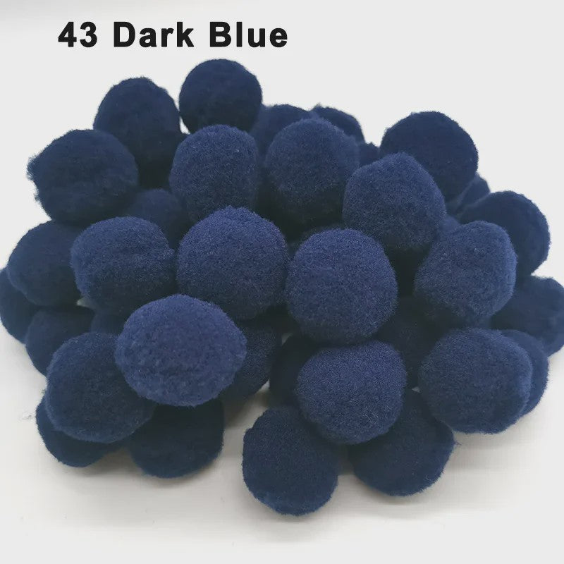 Mix van Zachte Pompoms (8-30mm) voor Knutselen, Decoratie & Speelgoed