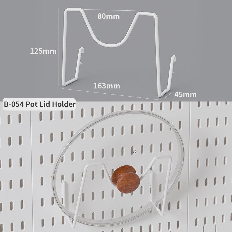 Modulaire Bureau Pegboard Organizer - Wandmontage, Staand & Clip-on