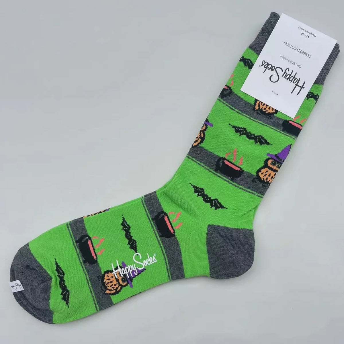 Happy Socks Heren Mid-tube Sokken - Pure Katoen, Klassiek Comfort - Maat 41-46