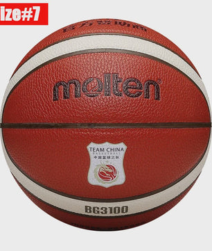 Molten BG3100 Basketbal: Officiële Maat 7, 6, 5 | PU Leer | Indoor & Outdoor Gebruik