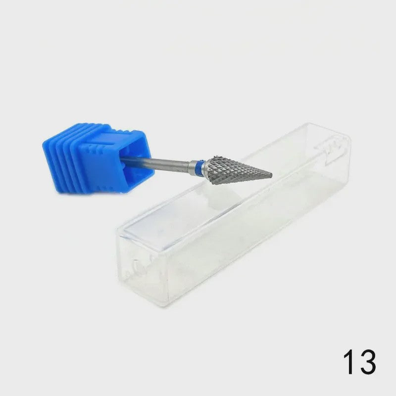 Professionele Tungsten Carbide Nagelboor Bits Set - 33 Stijlen voor Manicure & Pedicure