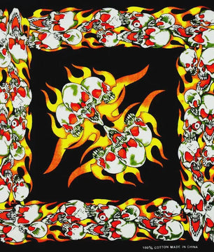 Skull Bandana Katoen - Hip Hop Stijl Hoofddoek & Accessoire