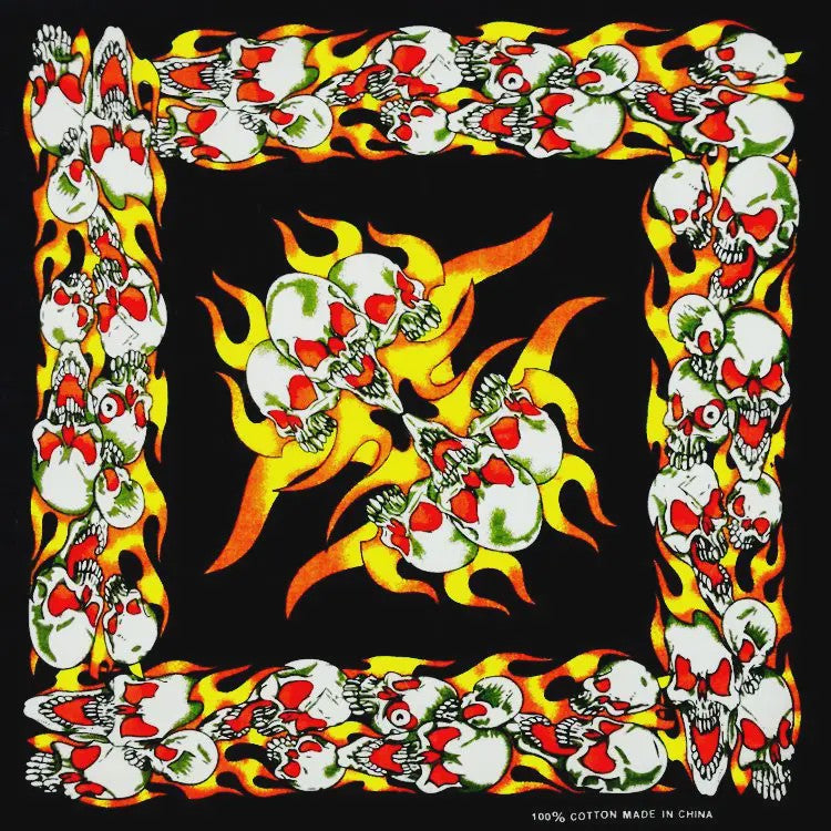 Skull Bandana Katoen - Hip Hop Stijl Hoofddoek & Accessoire
