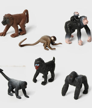Realistische Aapjes Figuren Set: Educatief Speelgoed voor Kinderen