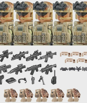Bouwstenen Militaire Special Forces Commando Figuren met Wapens