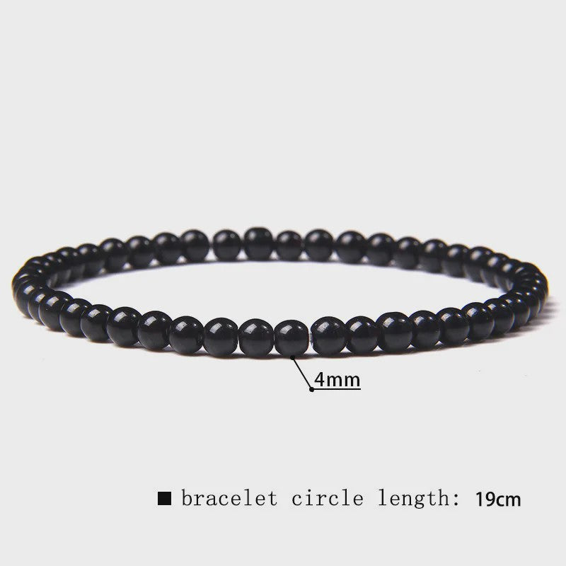 Natuursteen Armband met Kwarts, Kattenoog, Jades & Aquamarijn Kralen - Stretch Bangle voor Dames & Heren