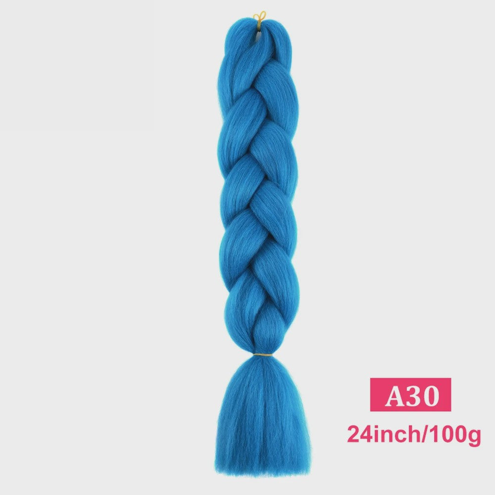 24 Inch Jumbo Braids Haarverlenging - Synthetisch Vlecht Haar in Kleurrijke Tinten