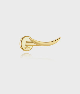 925 Sterling Zilveren Kolibrie Oorbellen Dames - 18K Goudkleurig Platte Achterkant Studs