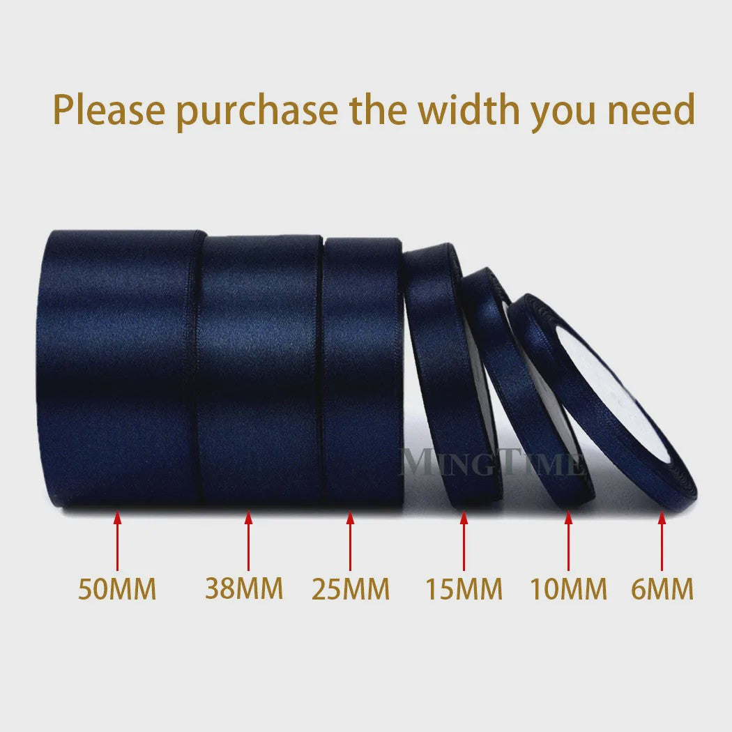 Satijnen Lint 22 Meter - Diverse Breedtes (6mm t/m 50mm) voor Decoratie & Knutselen