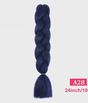 24 Inch Jumbo Braids Haarverlenging - Synthetisch Vlecht Haar in Kleurrijke Tinten