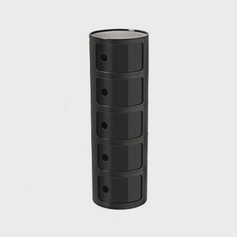 Moderne Ronde Nachtkastje - Minimalistisch Plastic Bijzetkastje