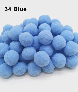 Mix van Zachte Pompoms (8-30mm) voor Knutselen, Decoratie & Speelgoed
